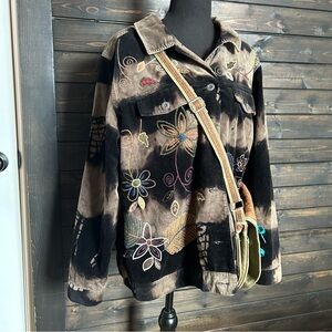 CJ Banks 100% Cotton Floral Jacket